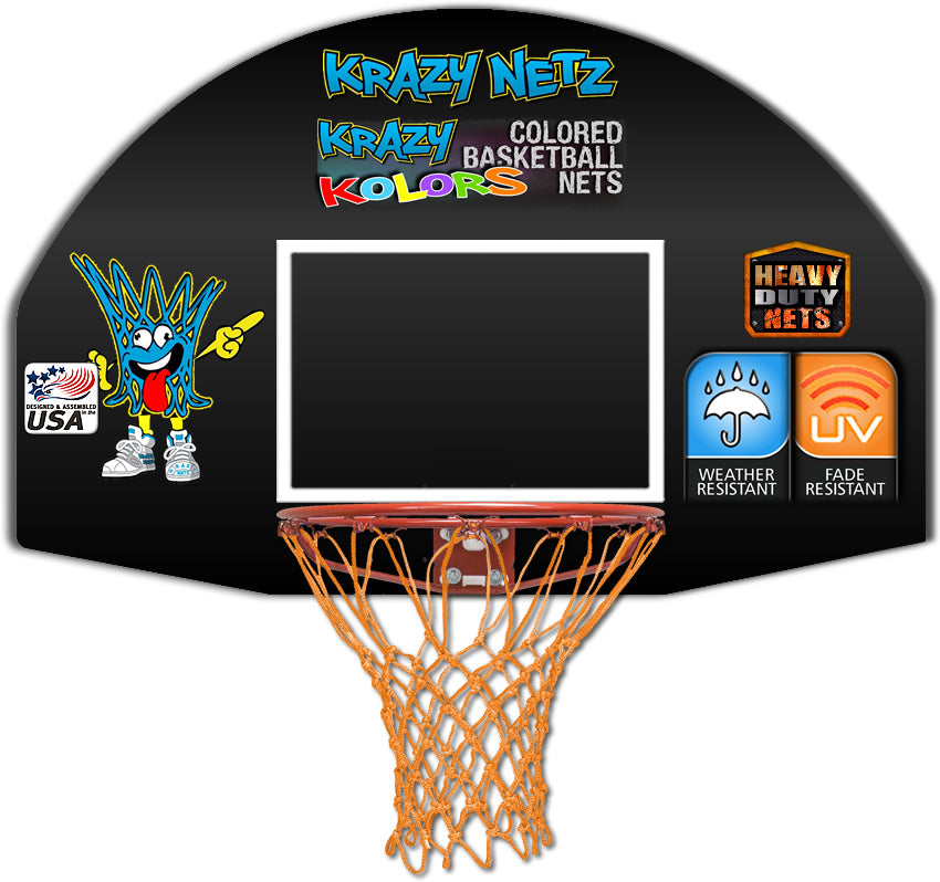 Krazy Netz Orange Basketball Rim Replacement Net