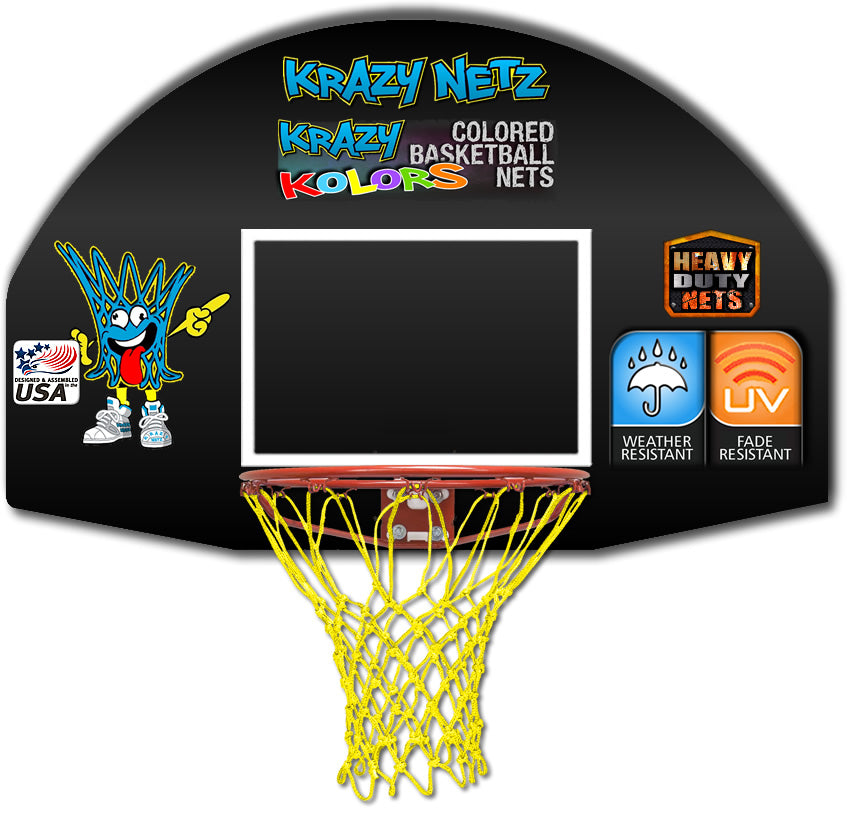 Yellow Basketball Rim replacement net
