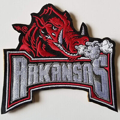 University of Arkansas Razorbacks Embroidered Patch Sew-on, Iron-on, Peel/Stick