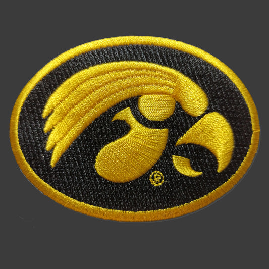 University of Iowa Hawkeyes Embroidered Patch Sew-on, Iron-on