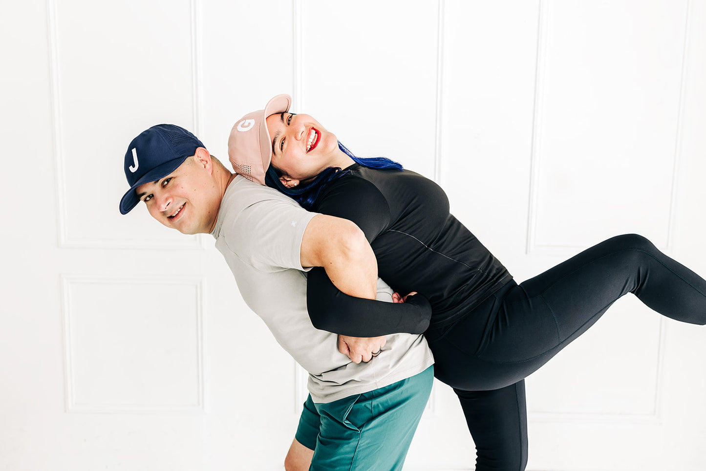 Dusty Rose Letter Athletic Hat