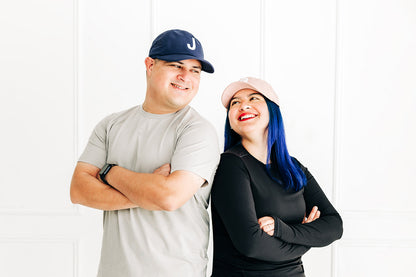 Navy Letter Athletic Hat