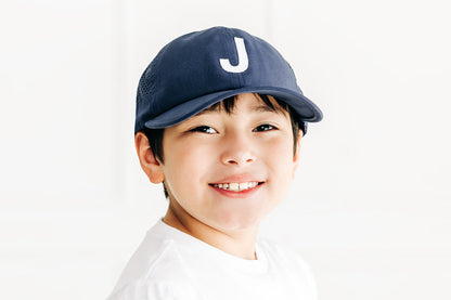 Navy Letter Athletic Hat