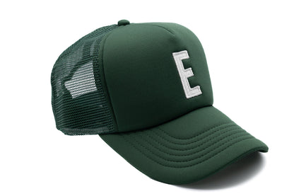 Dark Green Letter Trucker Hat