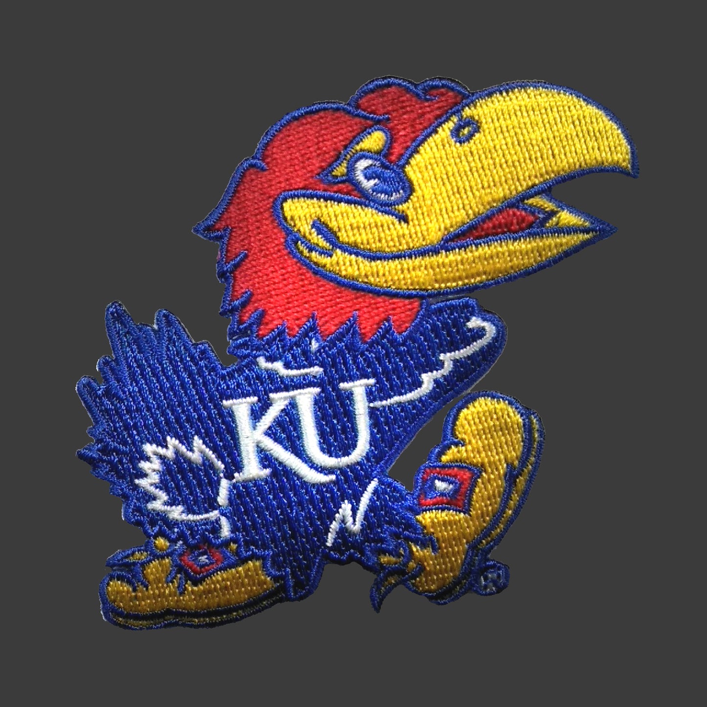 University of Kansas Jayhawk Embroidered Patch