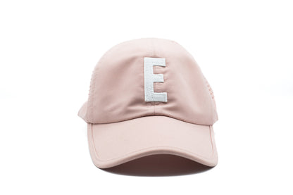 Dusty Rose Letter Athletic Hat