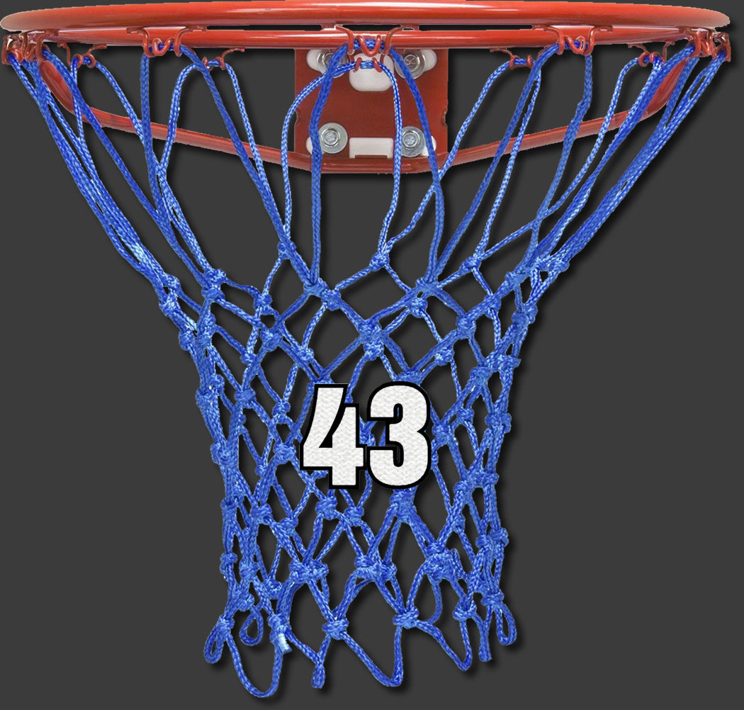 add your team number to a basketball net