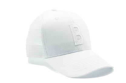 White Letter Snapback Hat