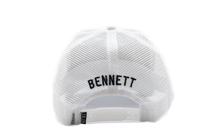 White Letter Snapback Hat