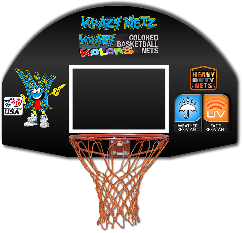 Single Rim Net Krazy Netz Heavy Duty Burnt Orange Basketball Rim Net – Krazy Netz ...
