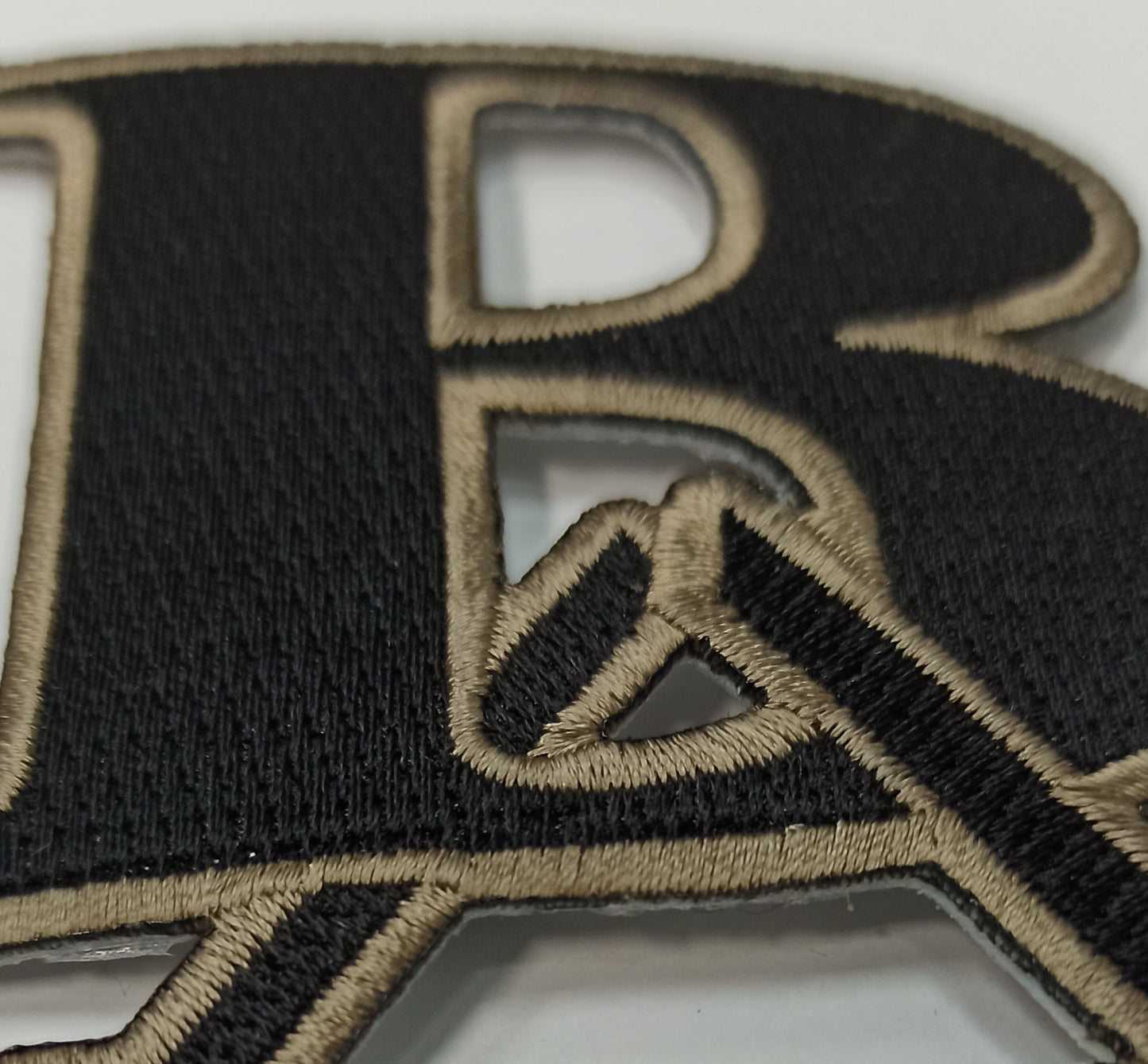 Letter B Black Embroidered Patch