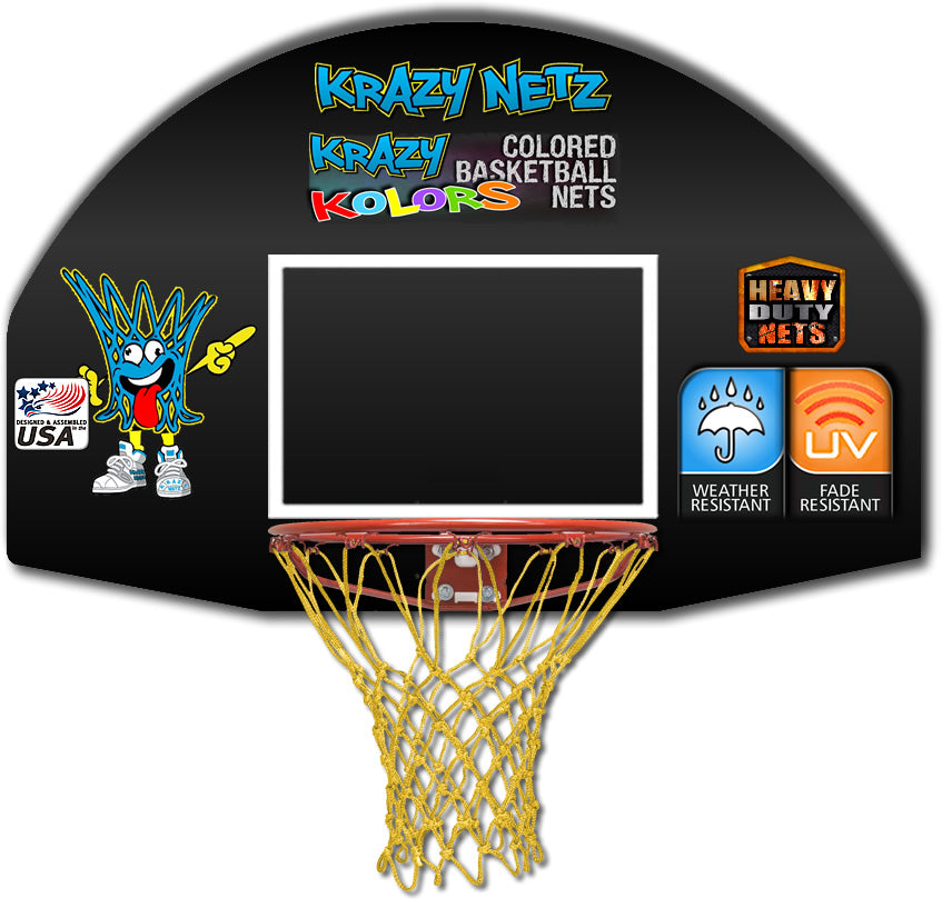 Krazy Netz Gold Basketball Rim replacement Net
