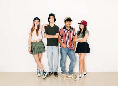 Burgundy Letter Trucker Hat